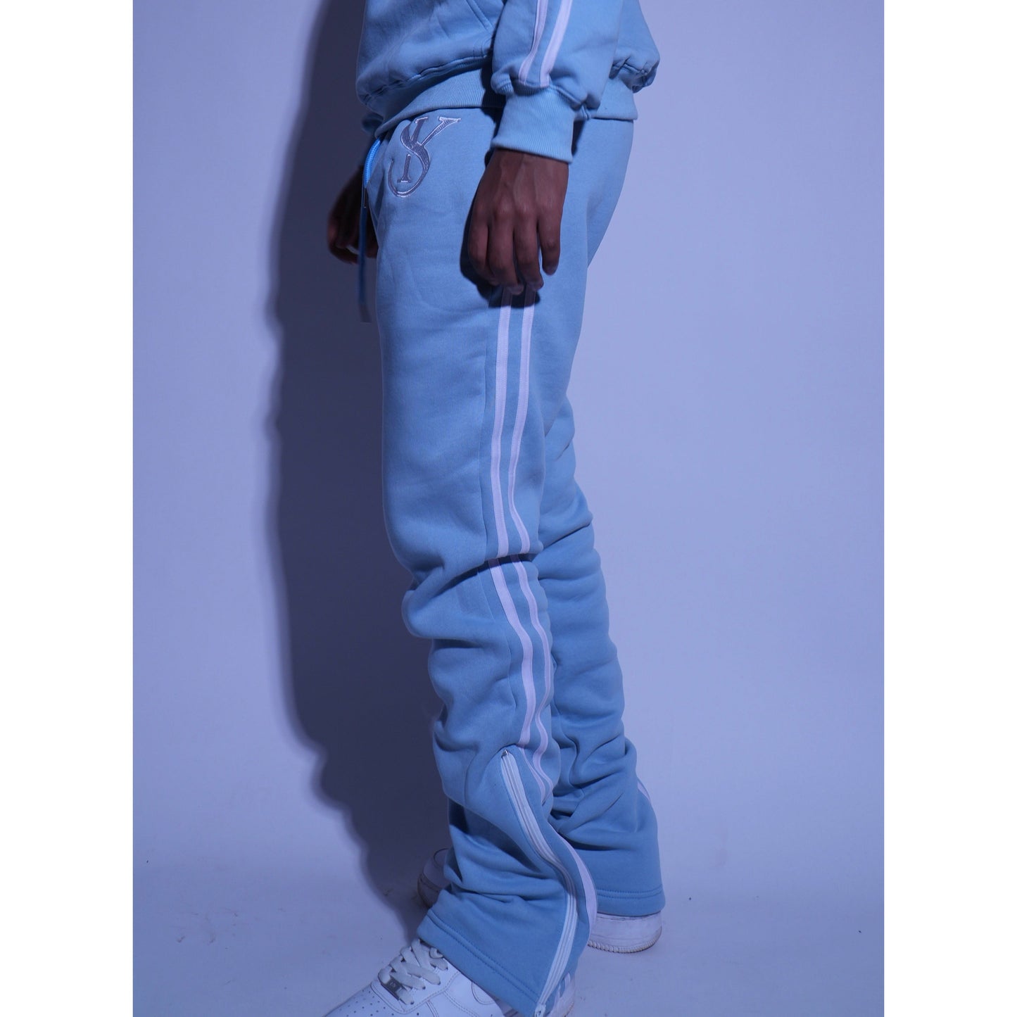 Sky blue jogger.